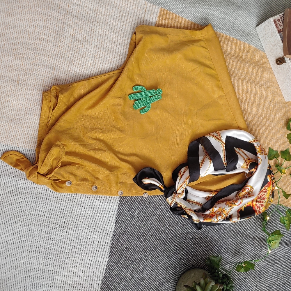 Boho Western Tie Crop Top